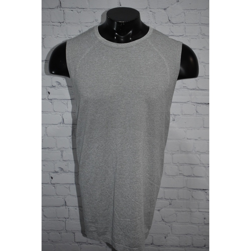 VRST Versatile Performance Tank Mens 2XL XXL Gray Sleeveless Mesh Knit Shirt